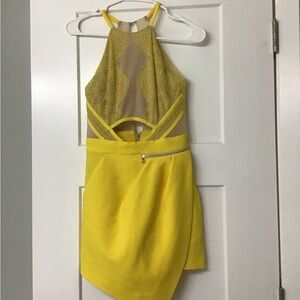 Three Floor Yellow dress/Romper